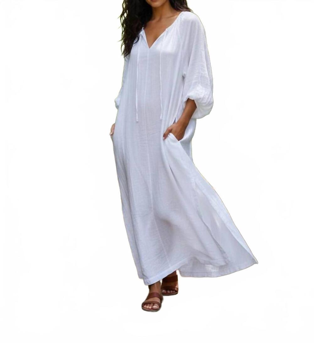 NEW STARKX trudy dress in gauze white